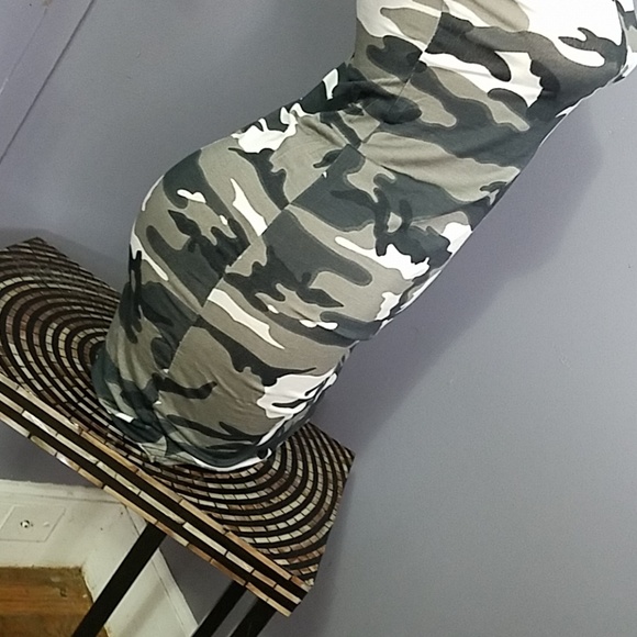 Super Sexy Camouflage Dress IMPORTED - Picture 6 of 12